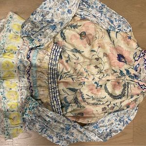 Blouse shirt and skirt